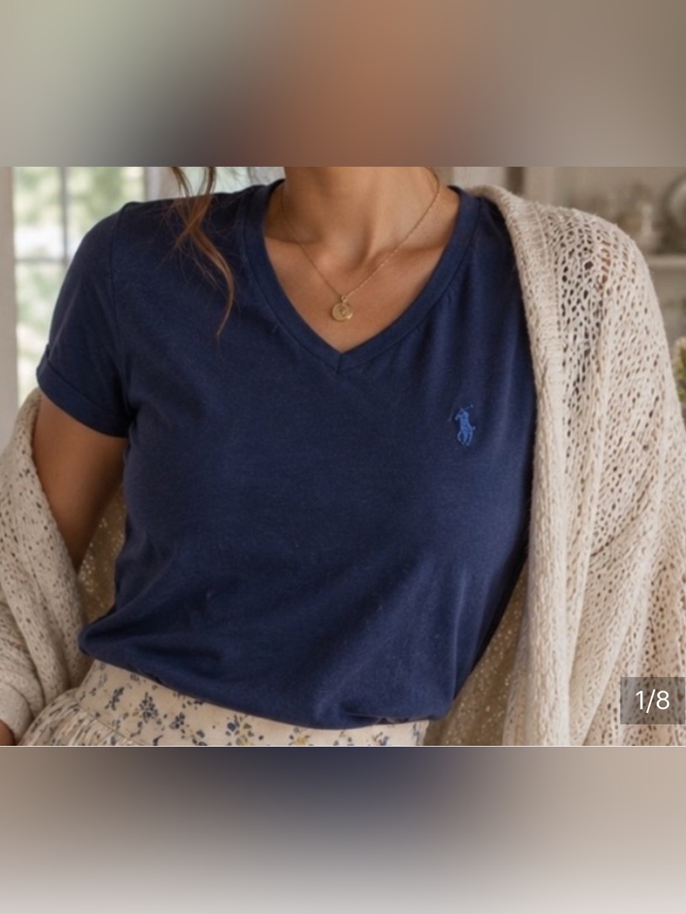 Ralph Lauren Polo - Navy V-neck t-shirt